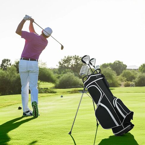 نوادي الجولف التي تم تعيينها للرجال ، والأندية الكاملة للرجال الجولف المجموعة الكاملة التي يتم تسليمها يمينًا تشمل حقيبة حامل مع غطاء المطر ، 1# سائق 3# وود 5# 6# 8# 9# pw# irons و putter in Kuwait