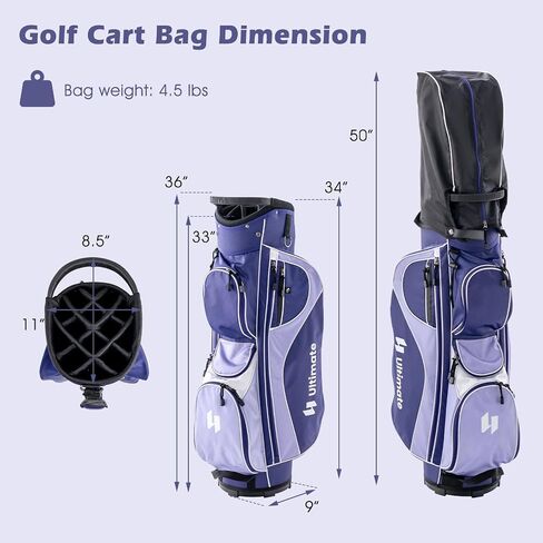 Tangkula 9/10/12 Pieces Women's Complete Golf Clubs Set, Golf Club Package Set with 460CC Driver, Fairway Wood & Hybrid, Irons, Putter, Portable Regular Golf Club Set in Saudi Arabia