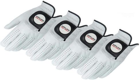 Kirkland Signature Golf Gloves Premium Cabretta Leather, Medium (4 Count) in Saudi Arabia