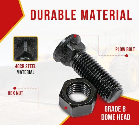MyTee Products 15 Pack Blades Blow Proglts & Nuts 3/4 "-10 × 2-1/2"-الصف الثامن من الصلب من الصلب in Saudi Arabia