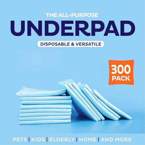 منصات الطقوس التي يمكن التخلص منها [300 حزمة] Underpads 17x13 سلس البول منصات Chux Ultra Extorbent تسرب منصات الوقاية من وسادات البال للرضع للأطفال ، الأطفال الصغار | منصات تدريب جرو صغيرة in Kuwait