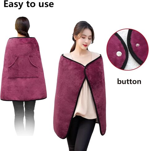 بطانية SJC LAP لبطانية كرسي متحرك خفيف الوزن مع شال مكتب الفانيلا الفخمة للأريكة ، سرير 43.3 "*27.5" (أحمر) in Kuwait