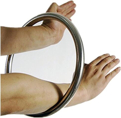 Wing Chun Training Ring Bamboo Rattan Stainless Ring Wall Punch Pad Yongchun Yewen Sau Sticky Hand Leg Strength Training Tsun Siu Lum Kung Fu Rings Taiji in Saudi Arabia