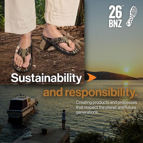 Bonezzz Chillzzz Flip Flops for Men – Memory Foam Sandals with Heel Pad Grip in Kuwait