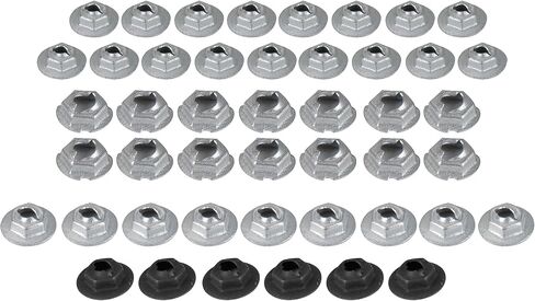 1967 C3 Corvette Emblem Speed Nut Kit – 46‑Piece OE‑Style Fastener Set in Saudi Arabia