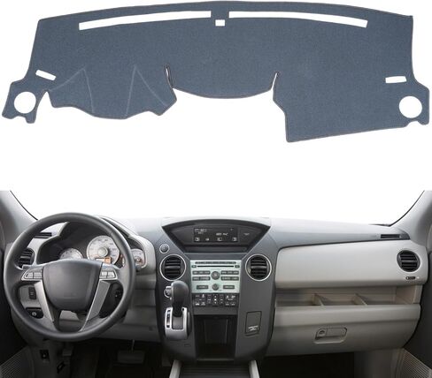 Dashboard Cover Custom Fit for Honda Pilot 2009 2010 2011 2012 2013 2014 2015 Dash Cover Mat Pad Carpet Protector (Black) in Saudi Arabia