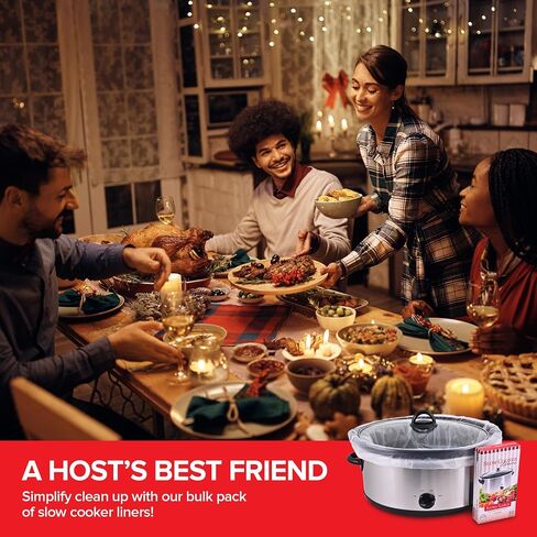 30 عددًا كبيرًا من بطانات الطهي البطيئة ، 8QT ، بطانات طهي بطيئة 8QT للتصرف للأواني البيضاوية ، كيس طهي مقاوم للمقاومة للضغط على الطعام الثقيل ، و 8 كوارت بطيئة طبخ بطانة مع Gusset in Kuwait