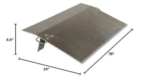 Vestil EH-6036 الألومنيوم قفص Dock Plate 60 in. × 36 بوصة. 1/2 في. سمك اللوحة 6600 رطل. سعة الفضة in Kuwait