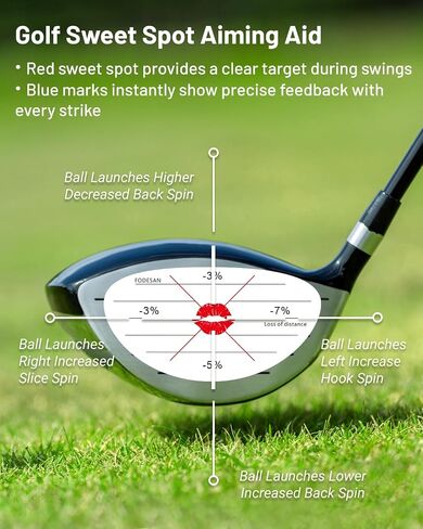 شريط تأثير الجولف-التغذية المرتدة Sweet Spot Spot و Frason Swing-مساعدة التدريب على الجولف القابلة لإعادة الاستخدام للممارسة الداخلية والخارجية-ملحقات الجولف للمبتدئين والمحترفين in Kuwait