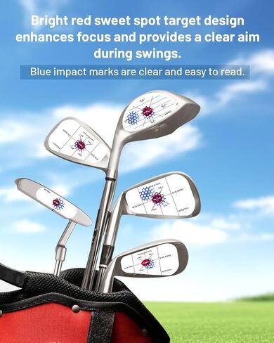 شريط تأثير الجولف-التغذية المرتدة Sweet Spot Spot و Frason Swing-مساعدة التدريب على الجولف القابلة لإعادة الاستخدام للممارسة الداخلية والخارجية-ملحقات الجولف للمبتدئين والمحترفين in Kuwait