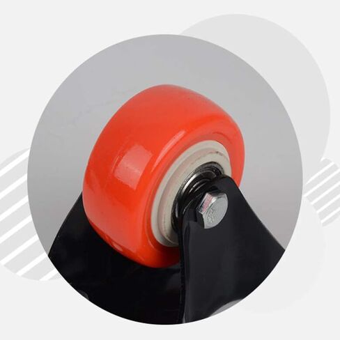 Caster Wheels,Furniture castors, Wheels 4X Swivel Furniture Caster Red PU Polyurethane Plate Wheel,No Noise,Wear-Resistant,Double Bearing,Capacity 120kg,for Table Flower Stand(Brake+Universal,1.5in) in Saudi Arabia