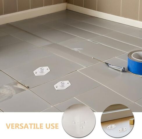 26Pcs Self Adhesive Caster Wheels DIY Appliance Base Mini White Sticky Rollers for Trash Can Small Furniture and Storage Box in Saudi Arabia