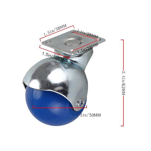 عجلات العجلات ، عجلات الأثاث ، عجلات 2 "50 مم عجلات كرة دوارة ، عجلات ، عجلات الأثاث من نايلون ، قوس مجلفن ، صامت ، محمل 90 كجم ، للأريكة ، كرسي ، طاولة قهوة ، خزائن ملفات (أخضر ، 4 مساءً) in Kuwait