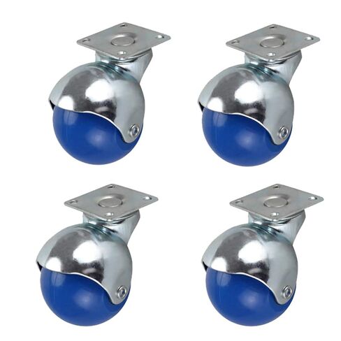 عجلات العجلات ، عجلات الأثاث ، عجلات 2 "50 مم عجلات كرة دوارة ، عجلات ، عجلات الأثاث من نايلون ، قوس مجلفن ، صامت ، محمل 90 كجم ، للأريكة ، كرسي ، طاولة قهوة ، خزائن ملفات (أخضر ، 4 مساءً) in Kuwait