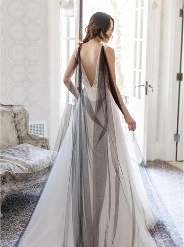 Pearl Wedding Capes Womens Soft Tulle Bridal Scarf Evening Shawl Wedding Wraps in Kuwait
