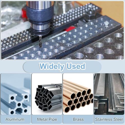 uxcell Spiral Flute Thread Taps 4-40 UNC H2 Machine Threading Tap Bit, Nitrided Coated Screw Tapping Repair Tool, M2 High-Speed Steel (HSS6542) in Saudi Arabia