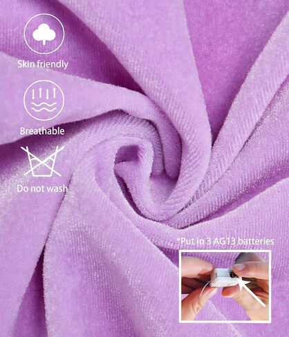 Light Up Princess Fairy Costume for Toddler Girls, Birthday Party Fairy Dress Up with Butterfly Wings, Purple in Kuwait