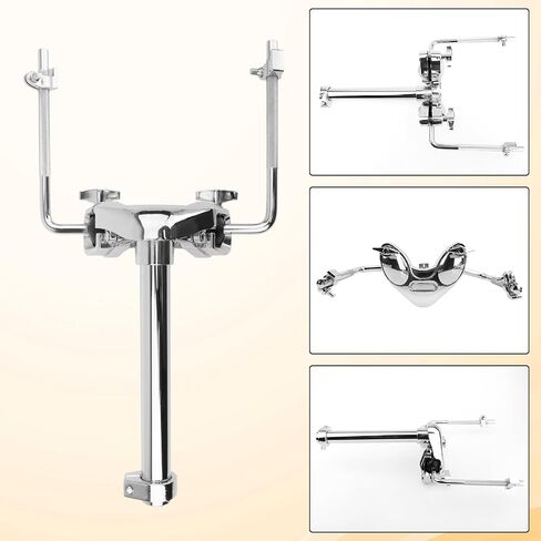 Tom Drum Holder Drummer Performance Hardware Sturdy Sturdy Stable Stable Bracket for Tom Drum Exclosity Parts ، Double Tom Holder in Kuwait