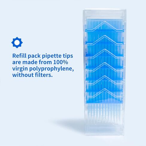 Biologix Lab Pipette Tips 10ul swill pack tips low attreence tips inips بدون مرشحات معقمة ، قابلة للتطبيق ، حالة 9600 ، مصنوعة في 100000 غرفة نظيفة in Saudi Arabia