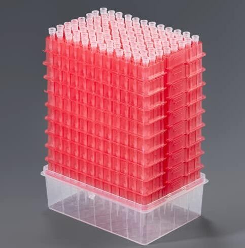 Biologix Lab Pipette Tips 10ul Refill Pack Low Retention Universal Tips Without Filters Sterile, Autoclavable, Case of 9600, Made in 100,000 Cleanroom in Saudi Arabia