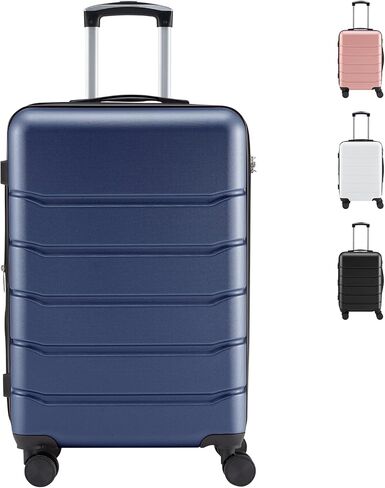 Sweetcrispy Carry on Luggage, Hard Shell ABS, Double Spinner Wheels Lightweight Suitcase TSA Lock, Sea Blue, 28 Inch in Saudi Arabia