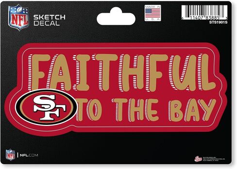 Rico Industries NFL Vintage Or Sketch Look 4" X 6" Decal in Saudi Arabia
