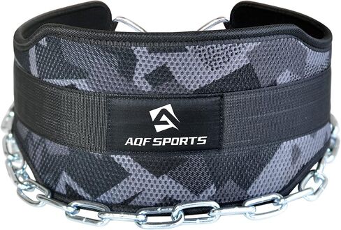Dip Belt for Weightlifting - Weight Belt with 36" Heavy Duty Steel Chain - Neoprene Padded Back Support Gym Lifting Belt for Powerlifting, Bodybuilding, Squat, Fitness & Pull up Training in Saudi Arabia