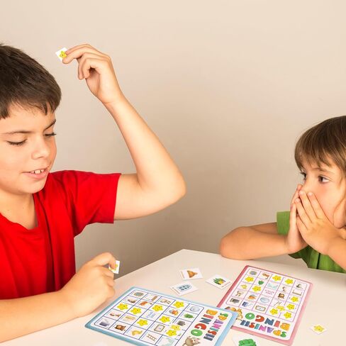 بطاقات لعبة البنغو الإسبانية تعلم المفردات اللغة الإسبانية Juegos de Mesa التعليمية 24 لاعب للأطفال للبالغين أطفال الأطفال الروضة ألعاب العائلة in Saudi Arabia