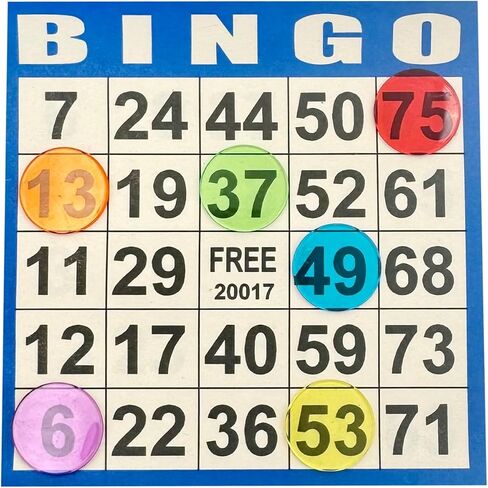 بطاقات ألعاب الورق Bingo - 1000 ورقة (100 كتاب من 10 ألوان) - 4 "X4" بطاقات يمكن التخلص منها - مثالية لكبار السن ، ليلة العائلة ، مجموعات كبيرة ، أنشطة الفصل الدراسي in Kuwait