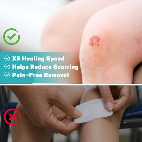 Hydrocolloid Bandages for Wound Care - Medical Grade Hydrocolloid Roll, Flexible & Waterproof Wound Cover, Home First Aid Kit Essential (2IN x 12FT) in Saudi Arabia
