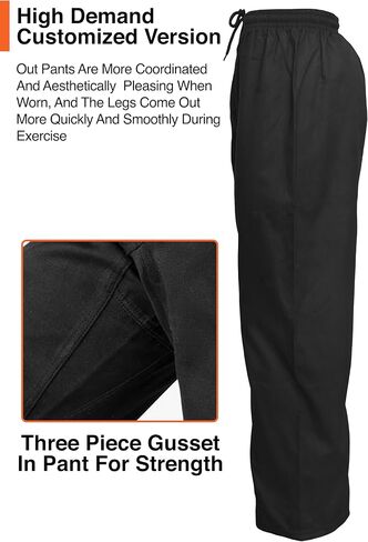 Karate Gi Pants for Adult Martial Arts Pants Student Cotton 8oz GI Aikido Kids Pant Kung Fu Adults Kimono Trousers in Saudi Arabia