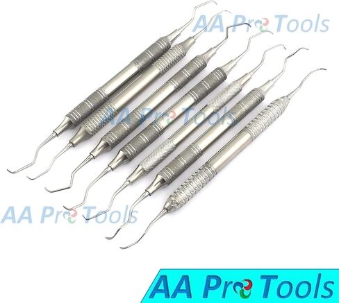 مجموعة AA Pro Gracey Curette من 7 Curettes Hollow Hollow Hollow A+ Quality in Saudi Arabia