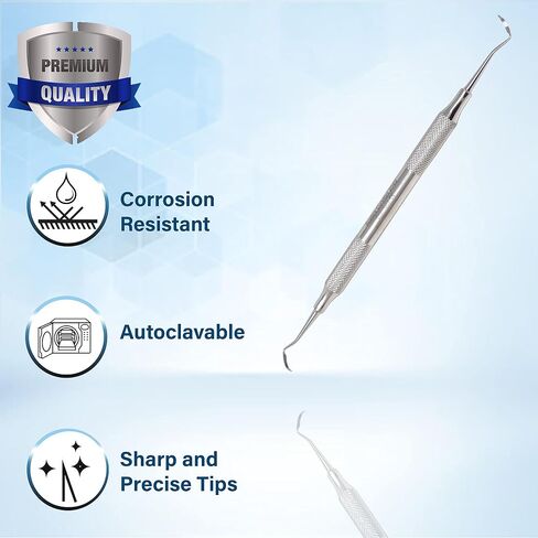 Periodontal Dental Posterior Sickle Scaler 204S Hollow Handle, Double Ended Sickle Scaler, Stainless Steel Oral Hygiene Instrument, Medical Dental Plaque, Tarter & Calculus removing Instrument in Saudi Arabia