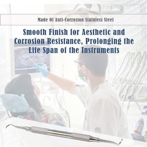 Periodontal Dental Posterior Sickle Scaler 204S Hollow Handle, Double Ended Sickle Scaler, Stainless Steel Oral Hygiene Instrument, Medical Dental Plaque, Tarter & Calculus removing Instrument in Saudi Arabia