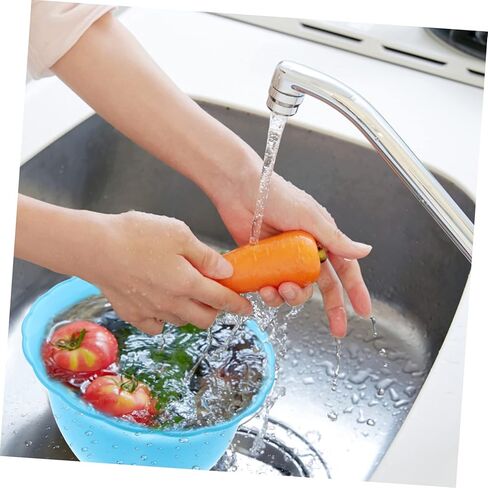 BESTYASH 6Pcs Face Washing Basin Versatile Plastic Wash Basins for Home Salon Spa Use for Cleansing Face Clothes Vegetables Random Colors in Kuwait