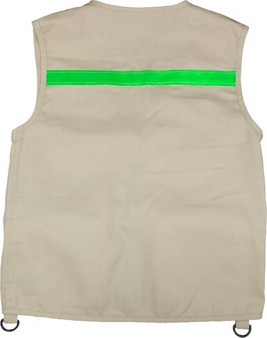 Eagle Eye Explorer Kids Cargo Vest for Boys and Girls with Reflective Safety Straps. 100% Cotton. Size: M/L Color: Pink in Saudi Arabia