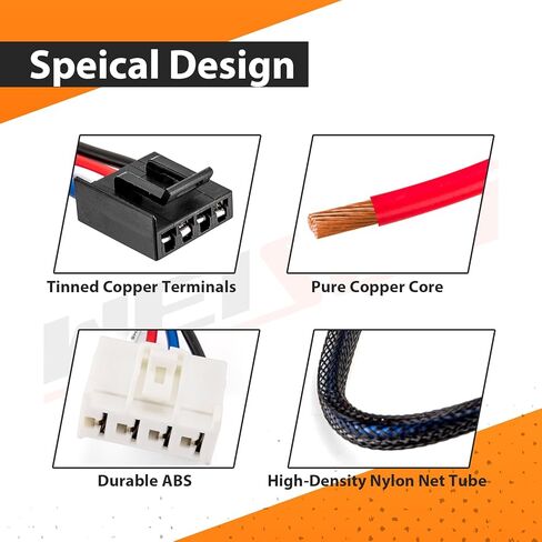 محول الأسلاك Weisen Brake Controller مع موصل التوصيل والتشغيل متوافق مع RAM 1500 2015-2024 in Kuwait