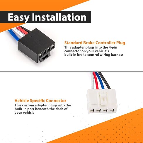 محول الأسلاك Weisen Brake Controller مع موصل التوصيل والتشغيل متوافق مع RAM 1500 2015-2024 in Kuwait