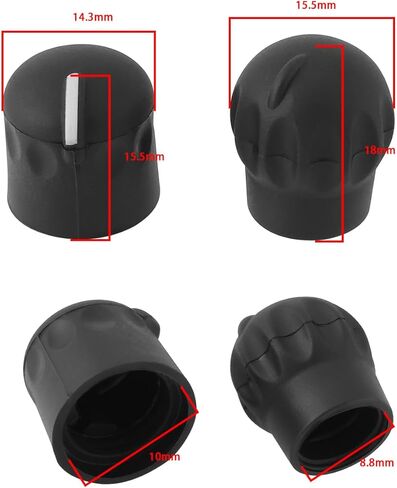 ECSiNG 1 Pair of Replacement Volume and Channel Knobs Compatible with Motorola XTS3000 XTS5000 Radios Control Knobs for Smooth Operation in Saudi Arabia
