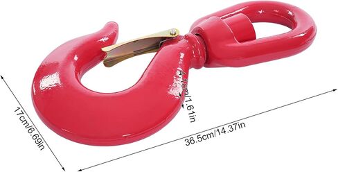 11 Ton Swivel Hooks Heavy Duty Swivel Lifting Hook with Latch Swivel Eye Rigging Hook Rotating Crane Hook Alloy Steel Swivel Lifting Hooks Rigging for Engines Cranes Hoists with 24251lbs Load Limit in Kuwait