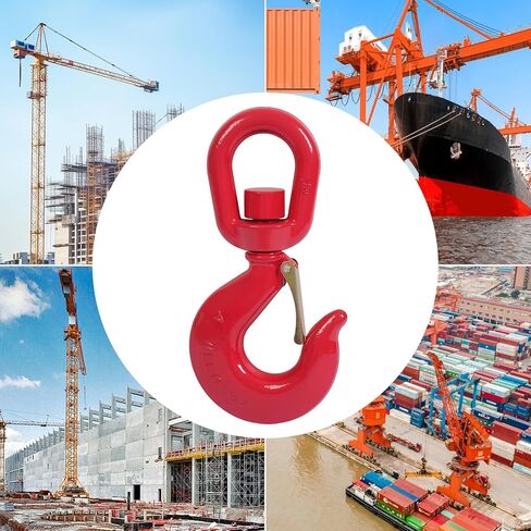 11 Ton Swivel Hooks Heavy Duty Swivel Lifting Hook with Latch Swivel Eye Rigging Hook Rotating Crane Hook Alloy Steel Swivel Lifting Hooks Rigging for Engines Cranes Hoists with 24251lbs Load Limit in Kuwait