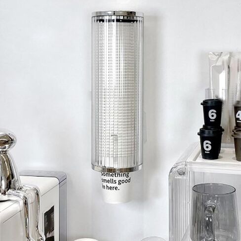 Wall-Mounted Pull-Type Plastic Disposable Cup Dispenser with Automatic Cup Removal - Ideal for Home, Hospitals, Gyms, and Offices in Saudi Arabia