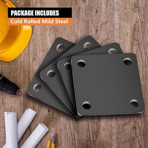 1/4 Square Steel Plate Base 4x4 for Tile, Hot Rolled Weldable A36 Flat Metal Plate Sheet 4 inch with Holes in Saudi Arabia