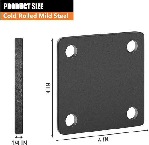 1/4 Square Steel Plate Base 4x4 for Tile, Hot Rolled Weldable A36 Flat Metal Plate Sheet 4 inch with Holes in Saudi Arabia
