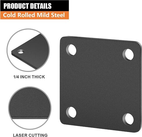 1/4 Square Steel Plate Base 4x4 for Tile, Hot Rolled Weldable A36 Flat Metal Plate Sheet 4 inch with Holes in Saudi Arabia