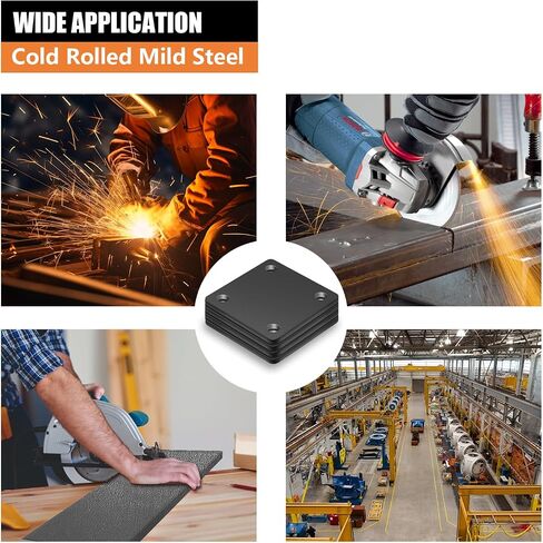 1/4 Square Steel Plate Base 4x4 for Tile, Hot Rolled Weldable A36 Flat Metal Plate Sheet 4 inch with Holes in Saudi Arabia
