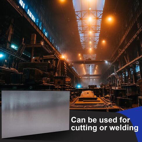 Hicarer 24 x 36 Inch A36 Carbon Steel Sheet 0.08" Thickness Length 14 Gauge Hot Rolled Steel Plate for Automotive Sheet Metal, Furniture or Industrial, Unpolished (Mill) Finish in Kuwait