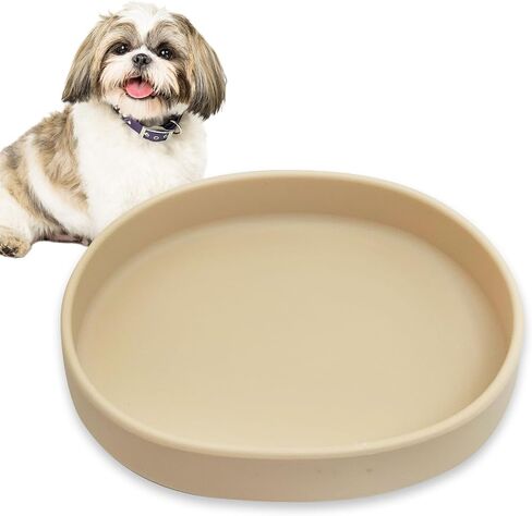 BNOSDM SILICONE CAT BOWN 2 PCS DIGH NON SLIP CAT للطعام الجاف والطعام الرطب ضحلة الإغاثة الإغاثة من الأوعية الأليفة أطباق الأحياء. in Kuwait