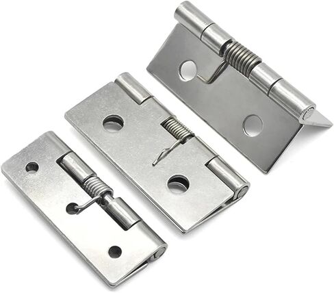 XK517-304 Stainless Steel Spring Hinge Spring Automatic Closing Hinge Spring 0 Degree Return Hinge Return Hinge 1Pcs(XK517-80-304) in Kuwait
