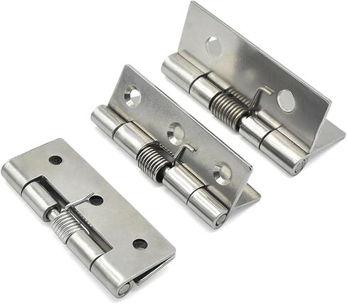 XK517-304 Stainless Steel Spring Hinge Spring Automatic Closing Hinge Spring 0 Degree Return Hinge Return Hinge 1Pcs(XK517-80-304) in Kuwait